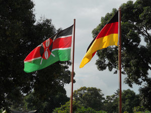 Flagge Deutschland und kenya 2
